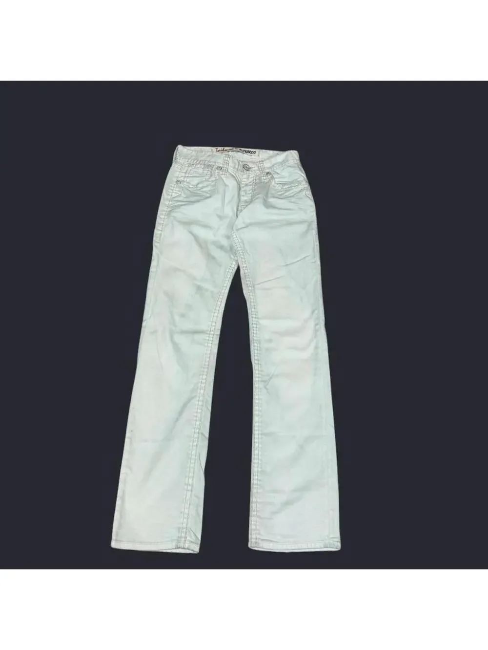 Buckaroo white denim jeans with light blue dye shade - Picture 4 of 8
